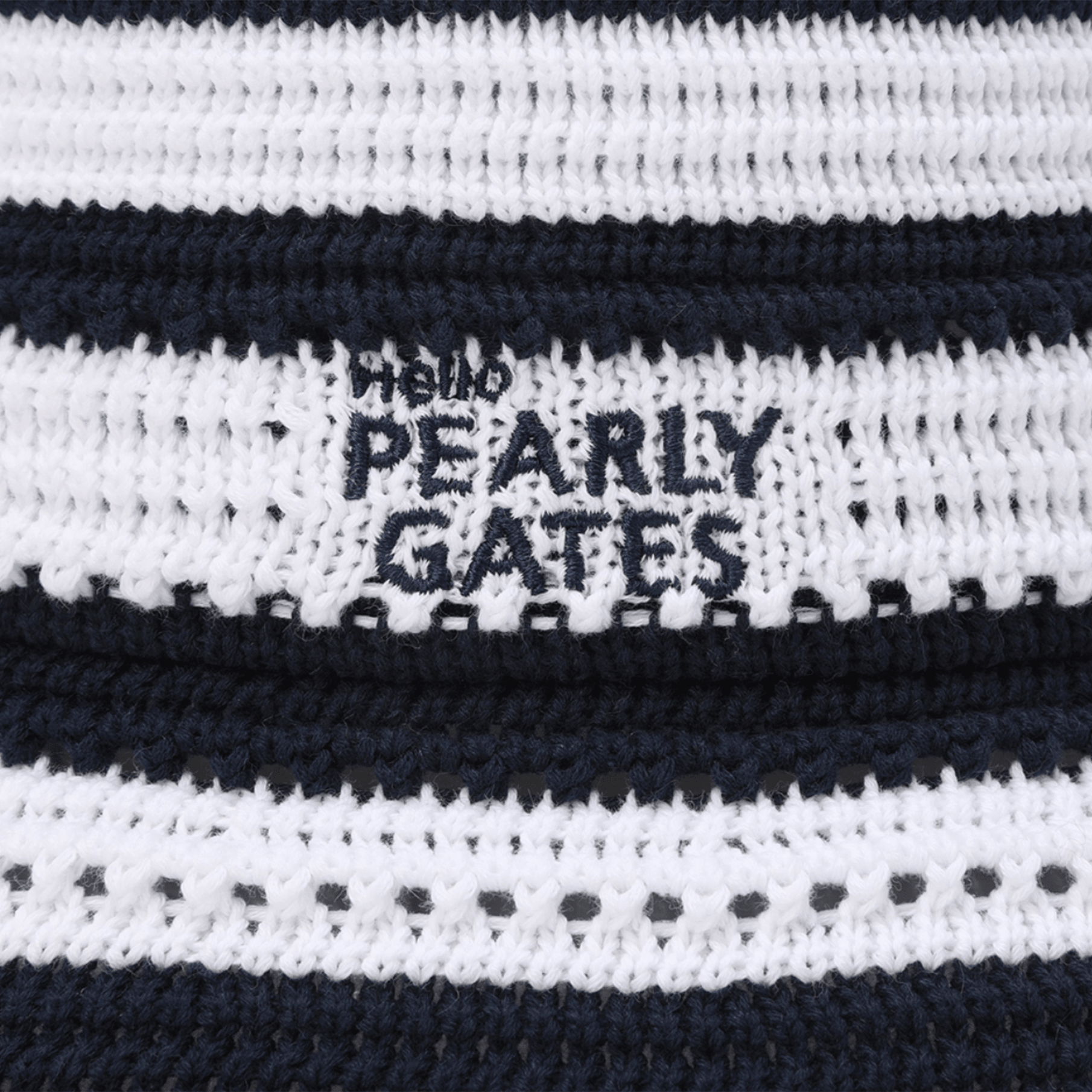 Pearly Gates [Pearly Gates x Hello Kitty] Women's Knit Bucket Hat