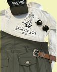Loveland Diagonal Belt Golf Skort - Khaki - Erthe Golf
