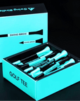 Wooden Golf Tee Pack - Tiffany Blue - Erthe Golf