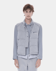 Wool - blend Unisex Quilted Vest - Grey - Erthe Golf