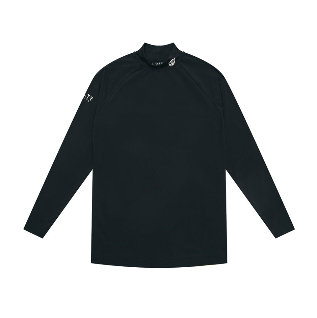 Cellty Black Mock - Neck Long Sleeve - Erthe Golf