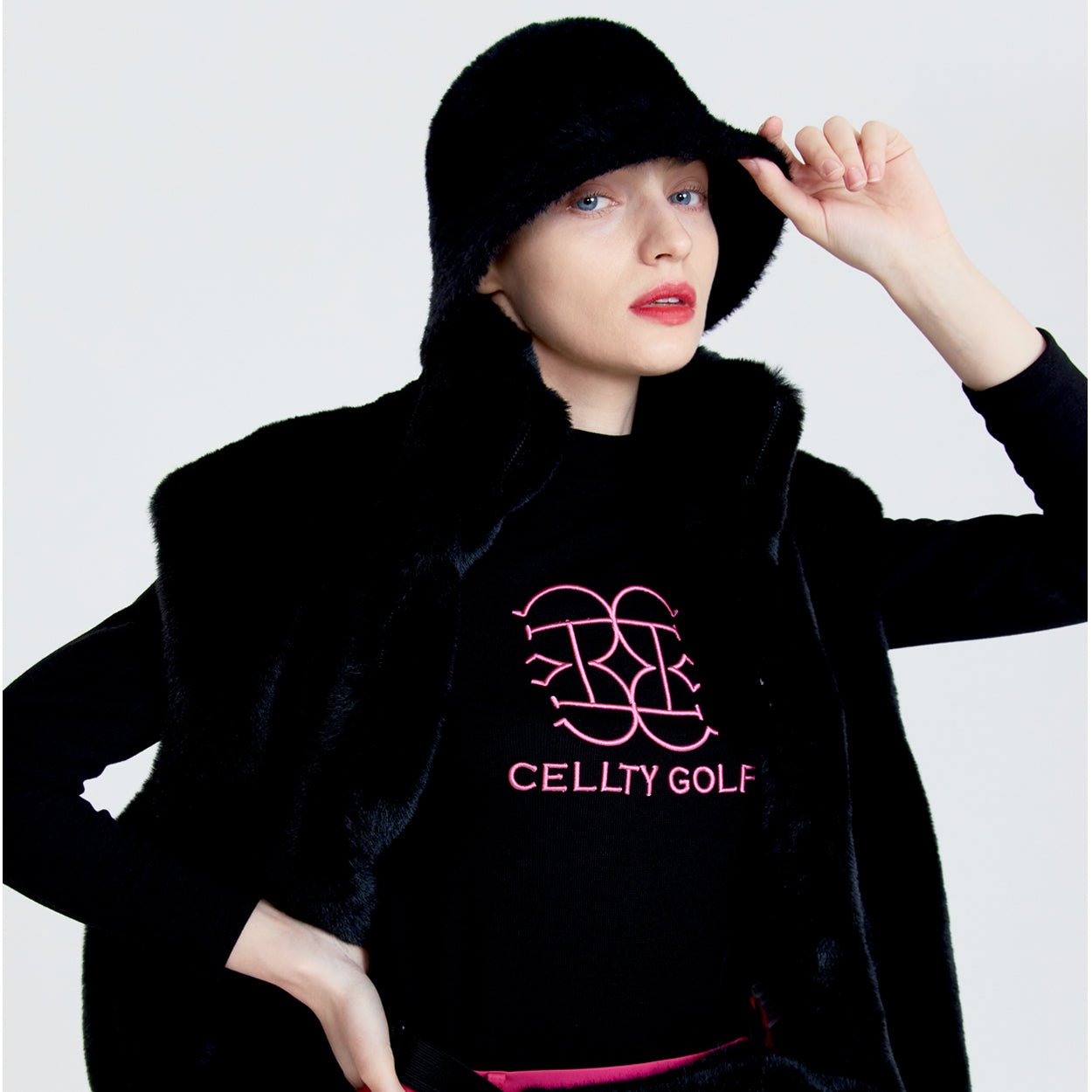 Cellty Pink Embroidery Long Sleeve - Erthe Golf
