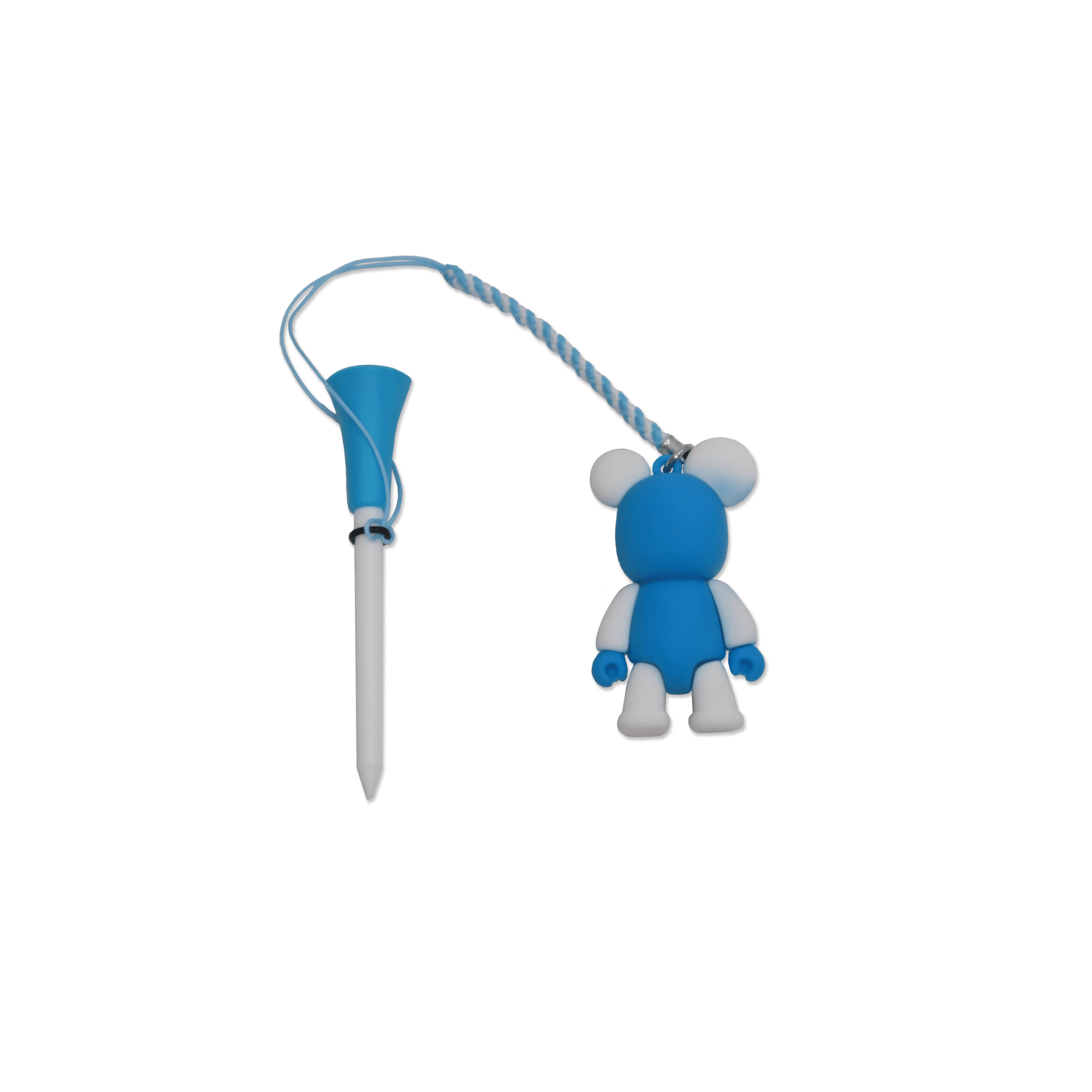 Loss Prevention Golf Tee with Bear - White - Erthe Golf