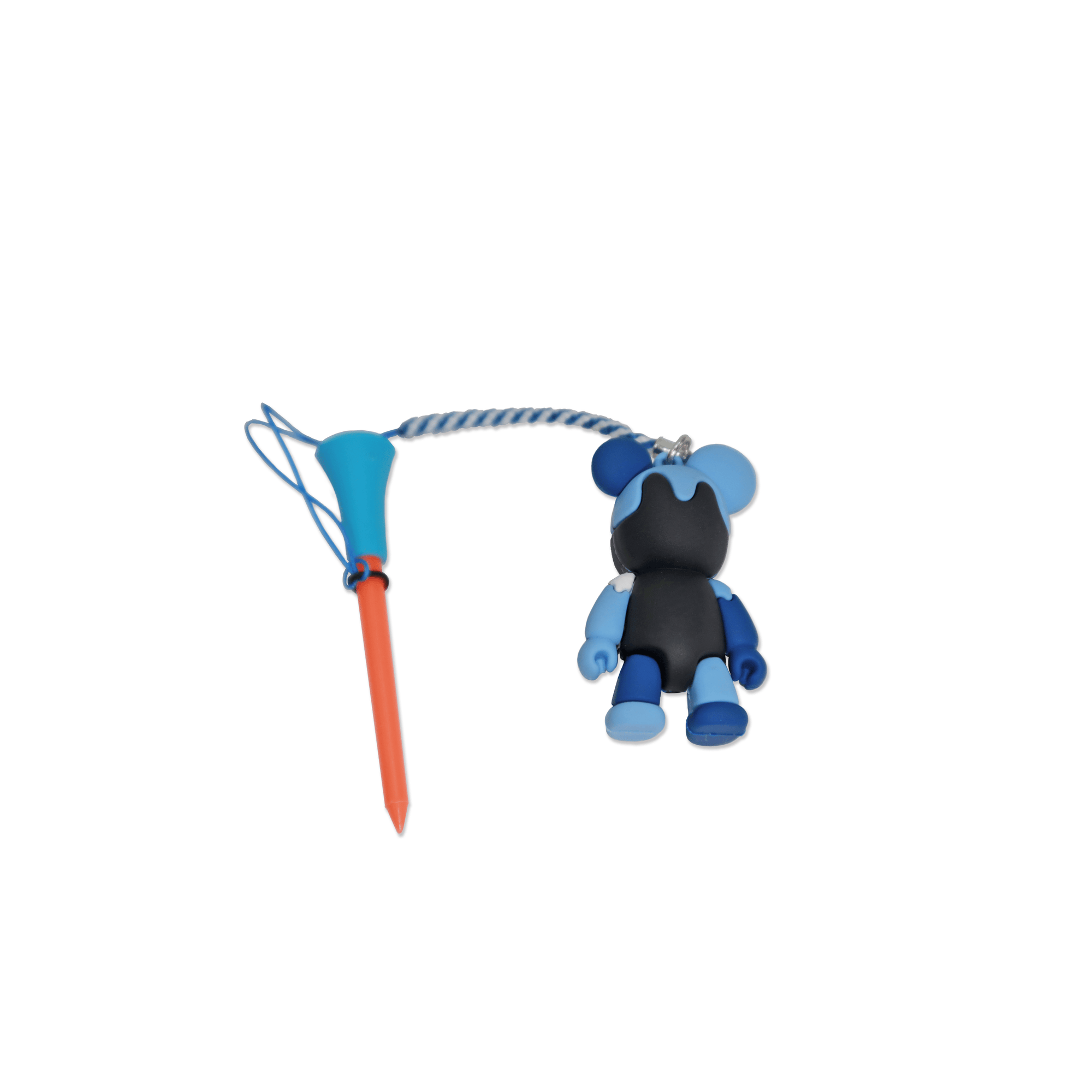Loss Prevention Golf Tee with Bear - Blue - Erthe Golf