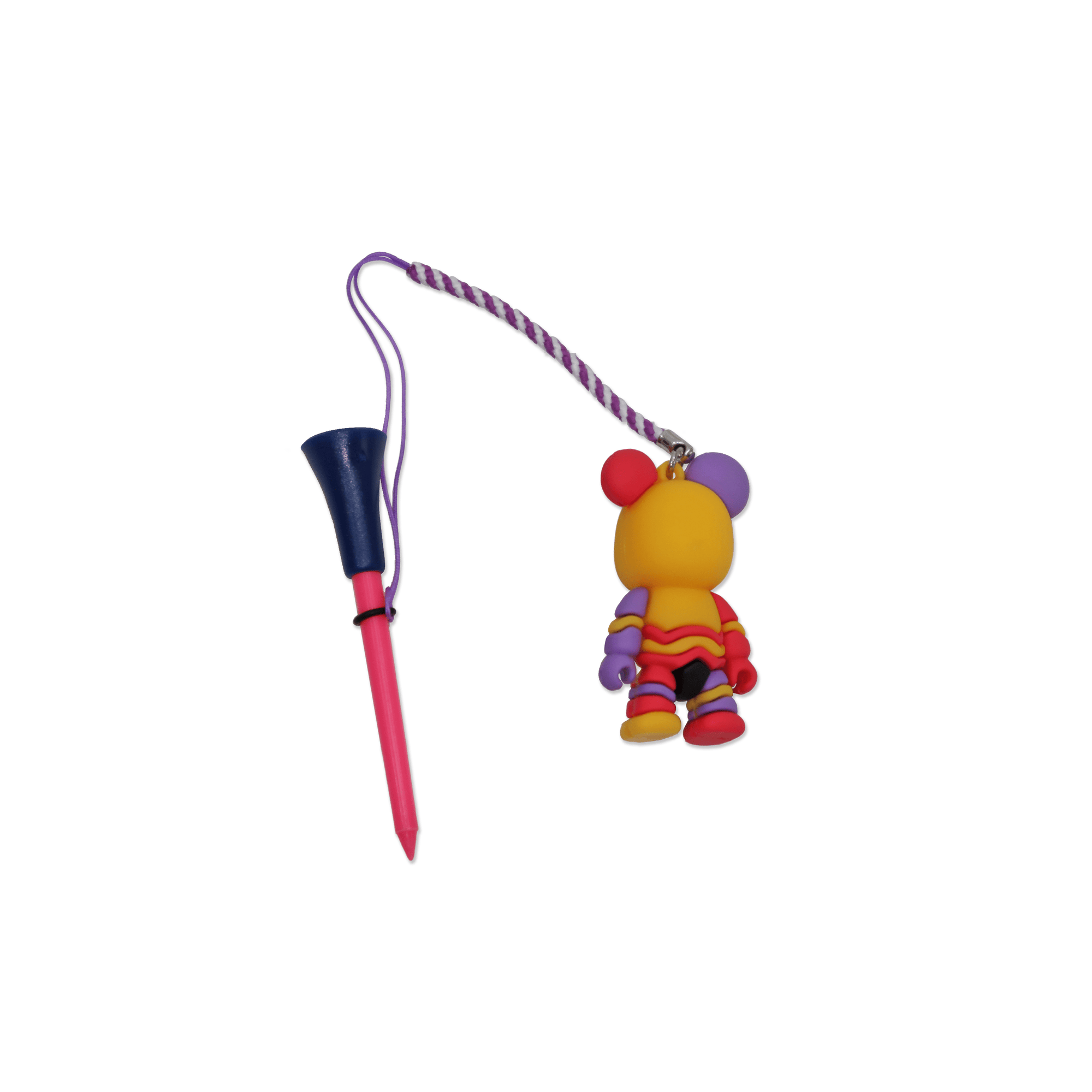 Loss Prevention Golf Tee with Bear - Yellow - Erthe Golf