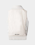 Women's Knit Hybrid Light Padded Vest - Ivory - Erthe Golf
