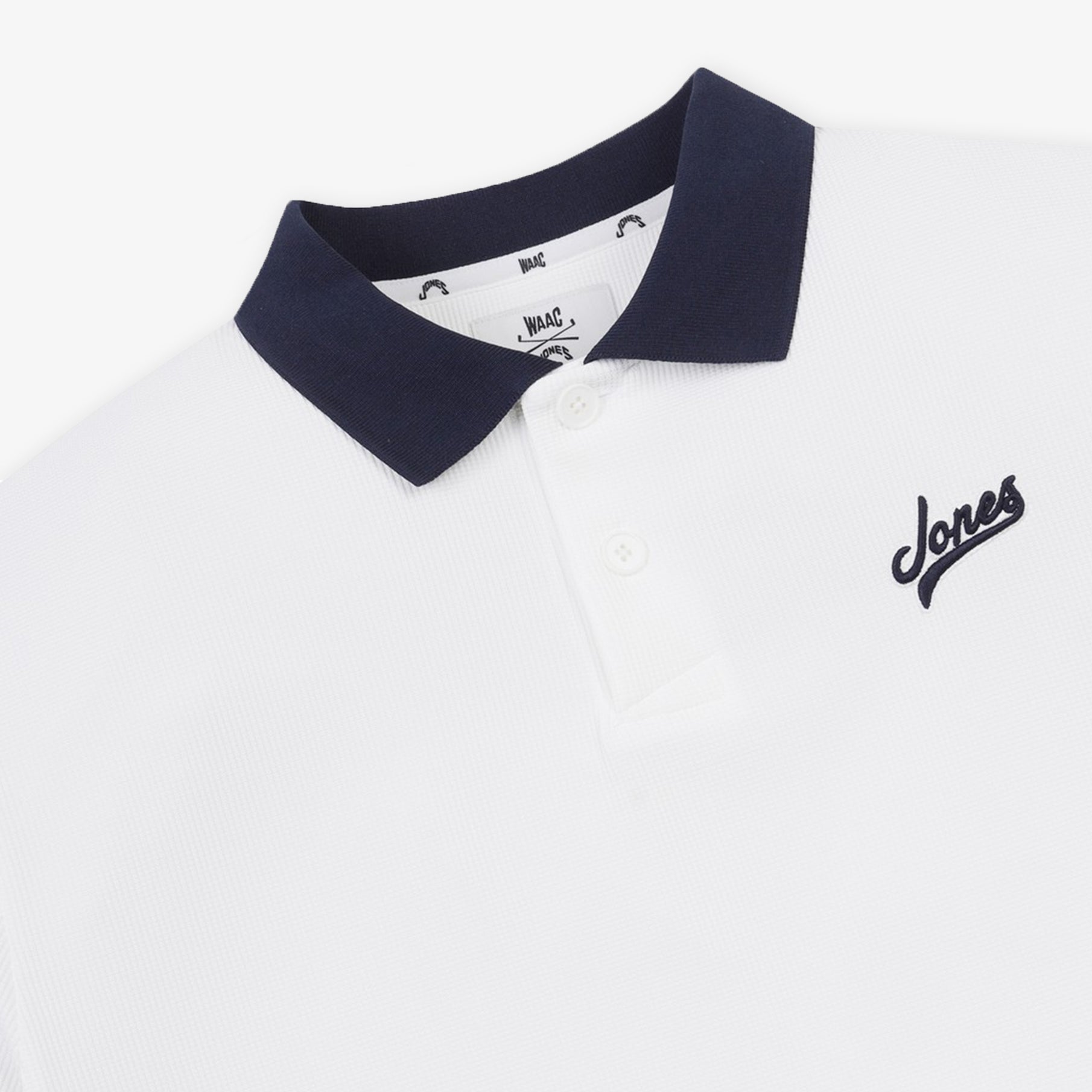 WAAC x JONES] Men's Polo - White | Erthe Golf