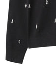 WAAC Men's Letter Sweater - Black - Erthe Golf