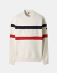 WAAC Men's Crew Neck Sweater - White - Erthe Golf