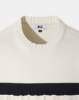 WAAC Men's Crew Neck Sweater - White - Erthe Golf