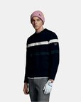 WAAC Men's Crew Neck Sweater - Dark Navy - Erthe Golf