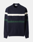 WAAC Men's Crew Neck Sweater - Dark Navy - Erthe Golf