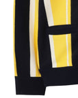 WAAC Men's Stripe Cardigan - Yellow - Erthe Golf