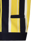 WAAC Men's Stripe Cardigan - Yellow - Erthe Golf