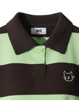 WAAC Women's Stripe Top - Green - Erthe Golf