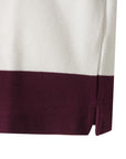 WAAC Women's Stripe Top - Wine - Erthe Golf