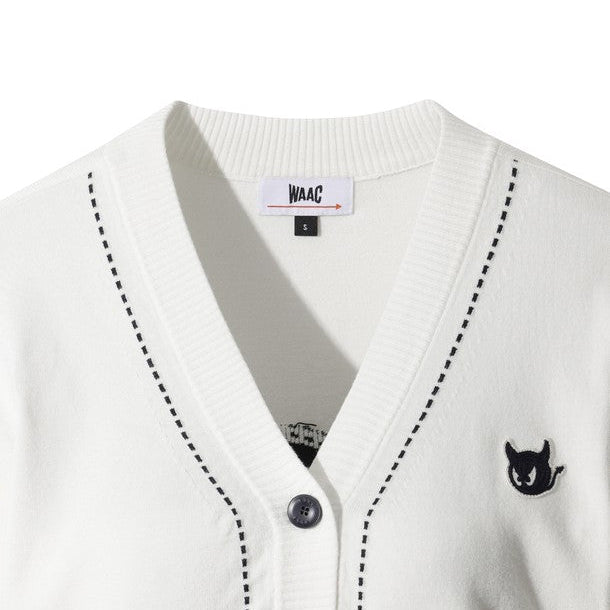 ☆WAAC GOLF☆ レディースカーディガン WAAC Women's Cardigan - White | Erthe Golf