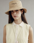 Raffia Bucket Hat - Beige - Erthe Golf