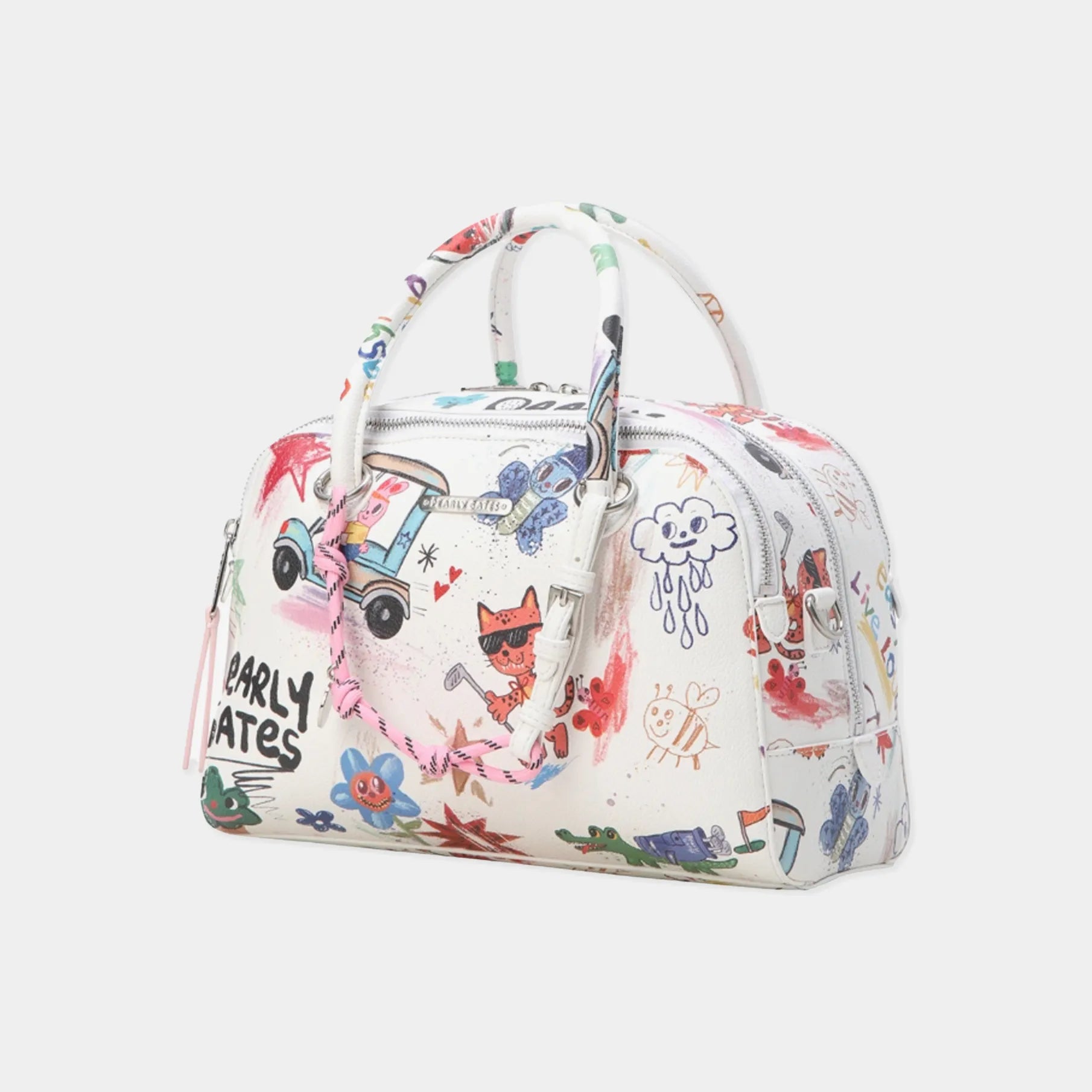 Pearly Gates Women's Crack Art Tote Bag - White | Erthe Golf