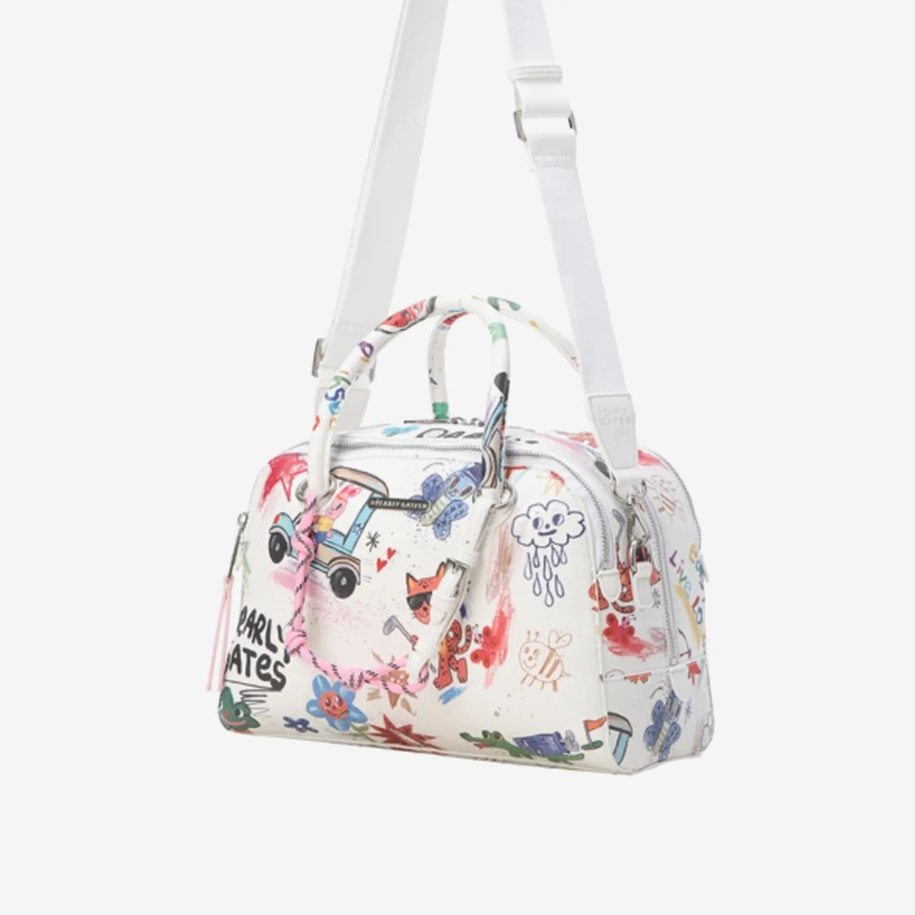 Pearly Gates Women's Crack Art Tote Bag - White | Erthe Golf