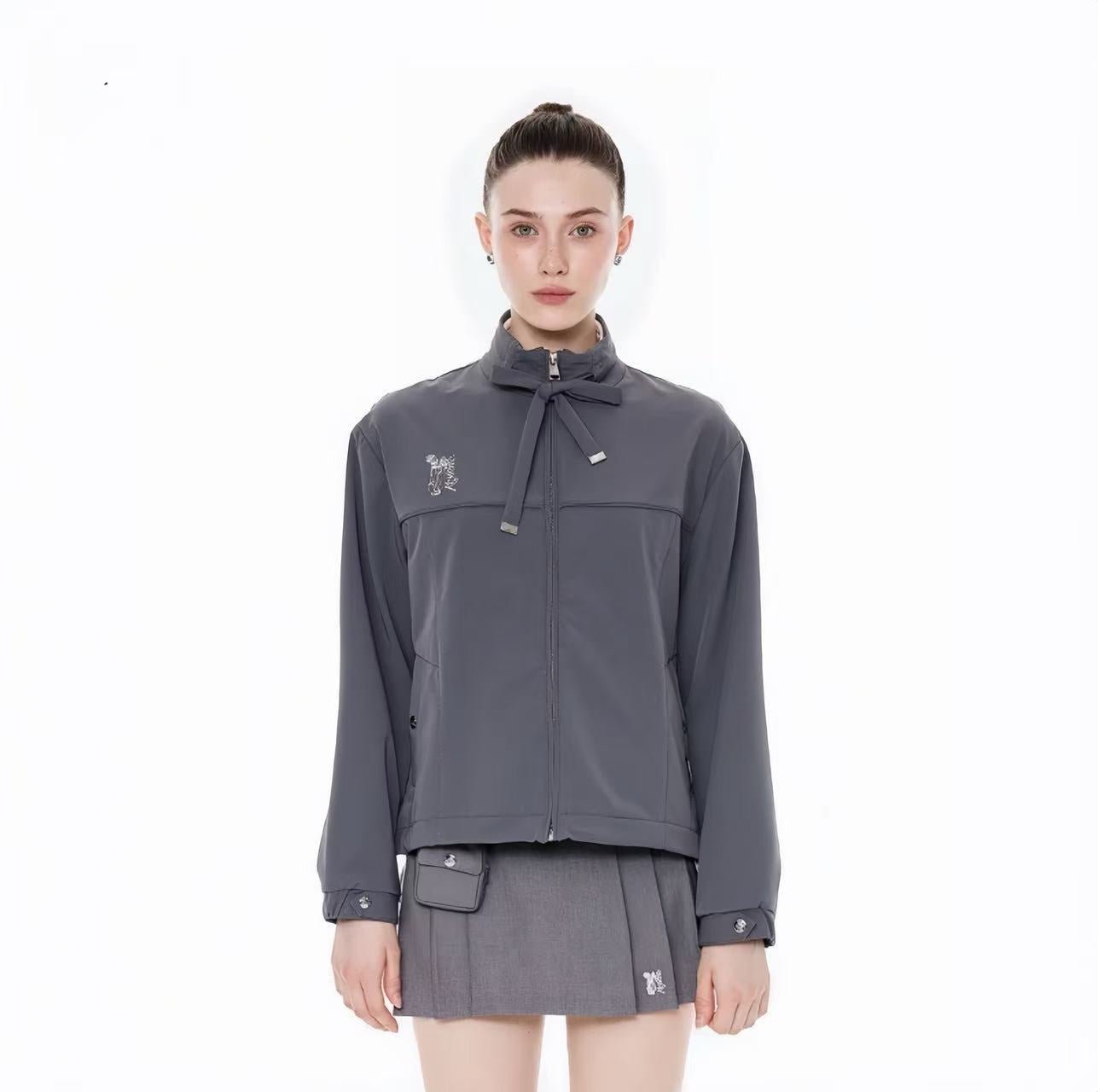 Keypote Women's Windproof Jacket - Grey - Erthe Golf