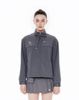 Keypote Women's Windproof Jacket - Grey - Erthe Golf