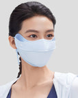 Beneunder Women's Sun Protection Mask UPF50+ - Blue - Erthe Golf