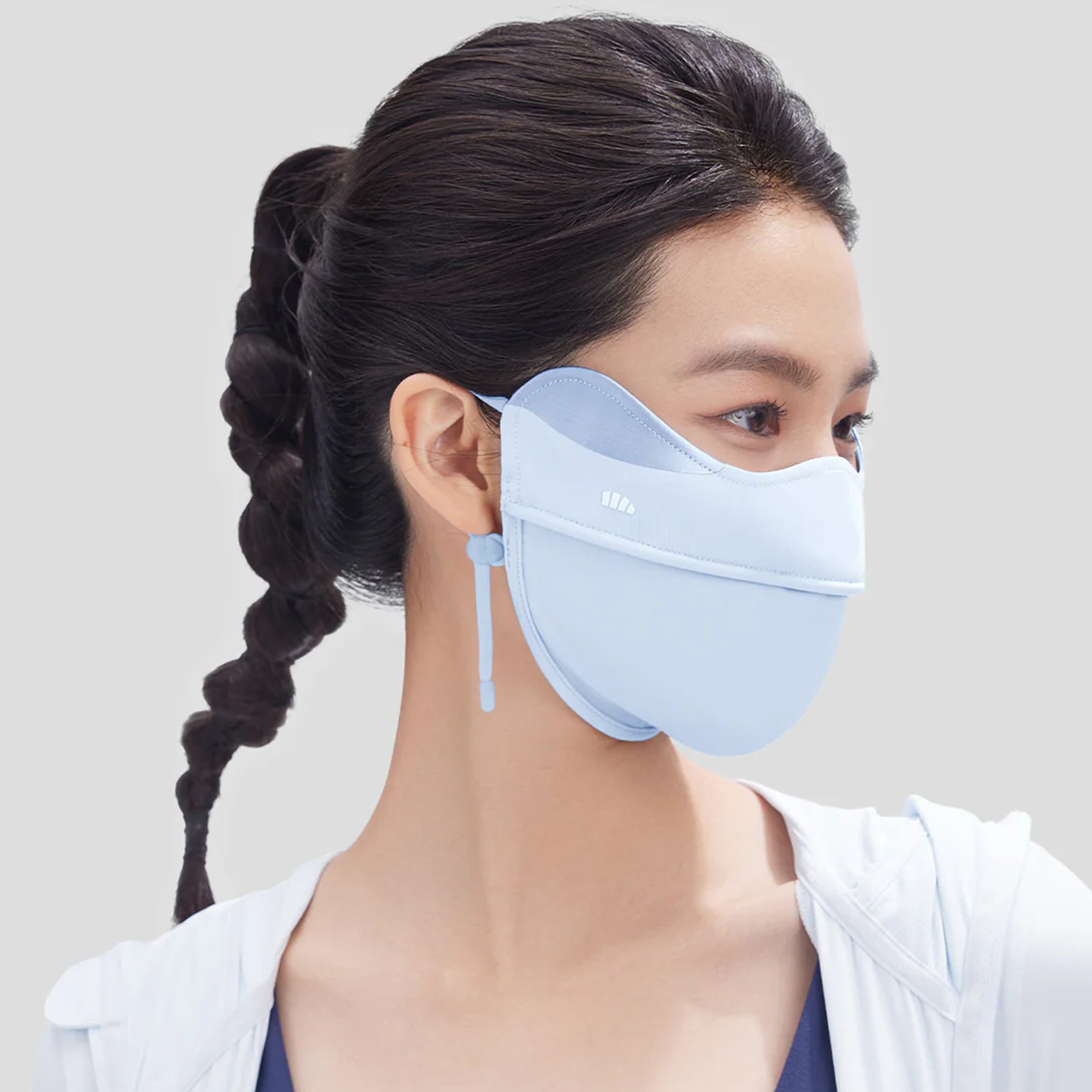 Beneunder Women's Sun Protection Mask UPF50+ - Blue - Erthe Golf