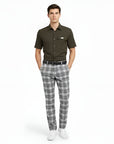 Master Bunny Edition Men's Check Pants - Gray - Erthe Golf