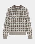 Men's Knit Crewneck - Cream - Erthe Golf