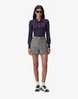 Women's Tweed Shorts - Navy - Erthe Golf