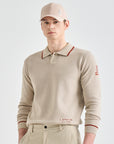 Men's Knit Top - Light Beige - Erthe Golf