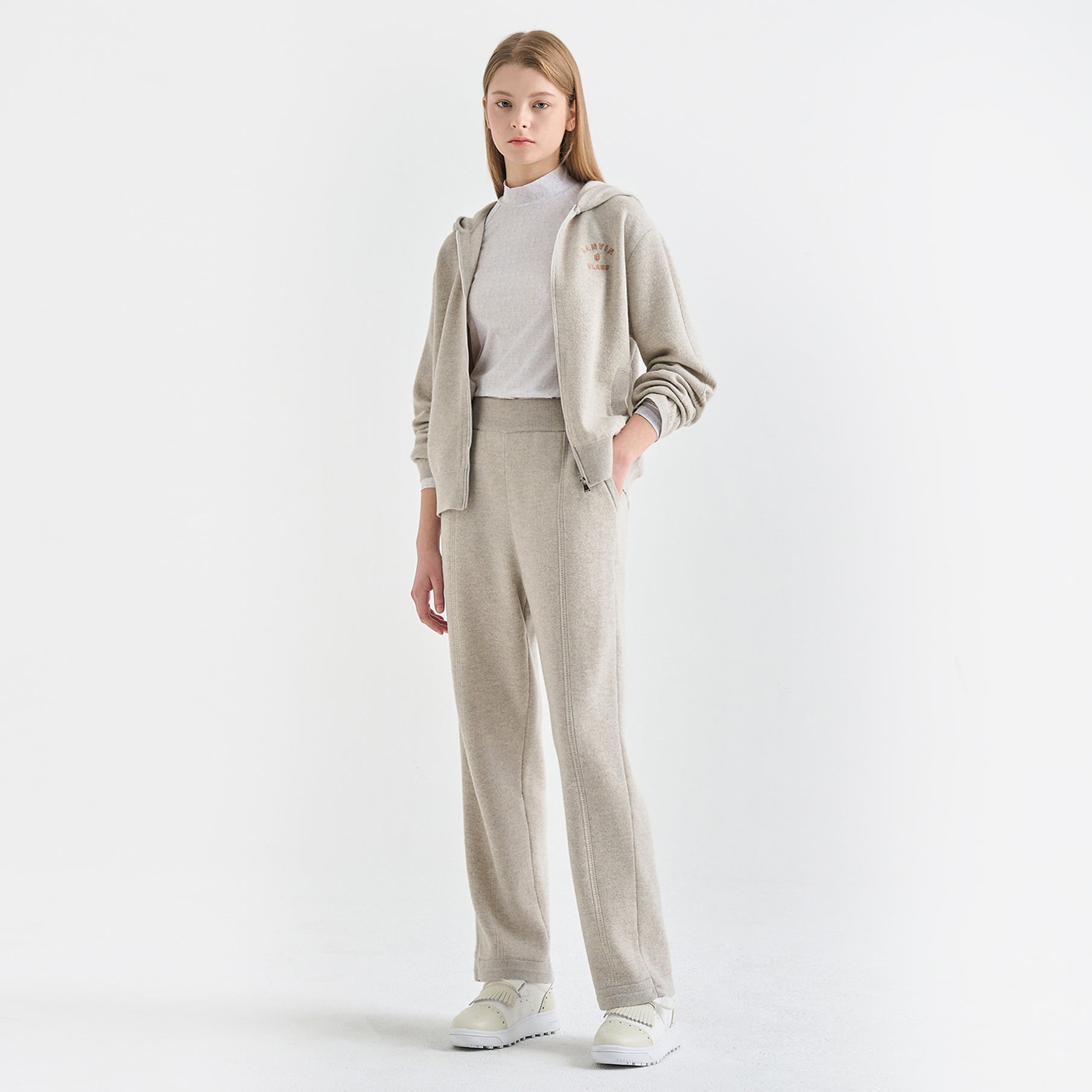 Lanvin Blanc Women's Pants - White Grey - Erthe Golf