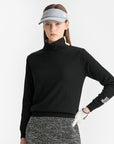 Lanvin Blanc Women's Turtle Neck Top - Black - Erthe Golf