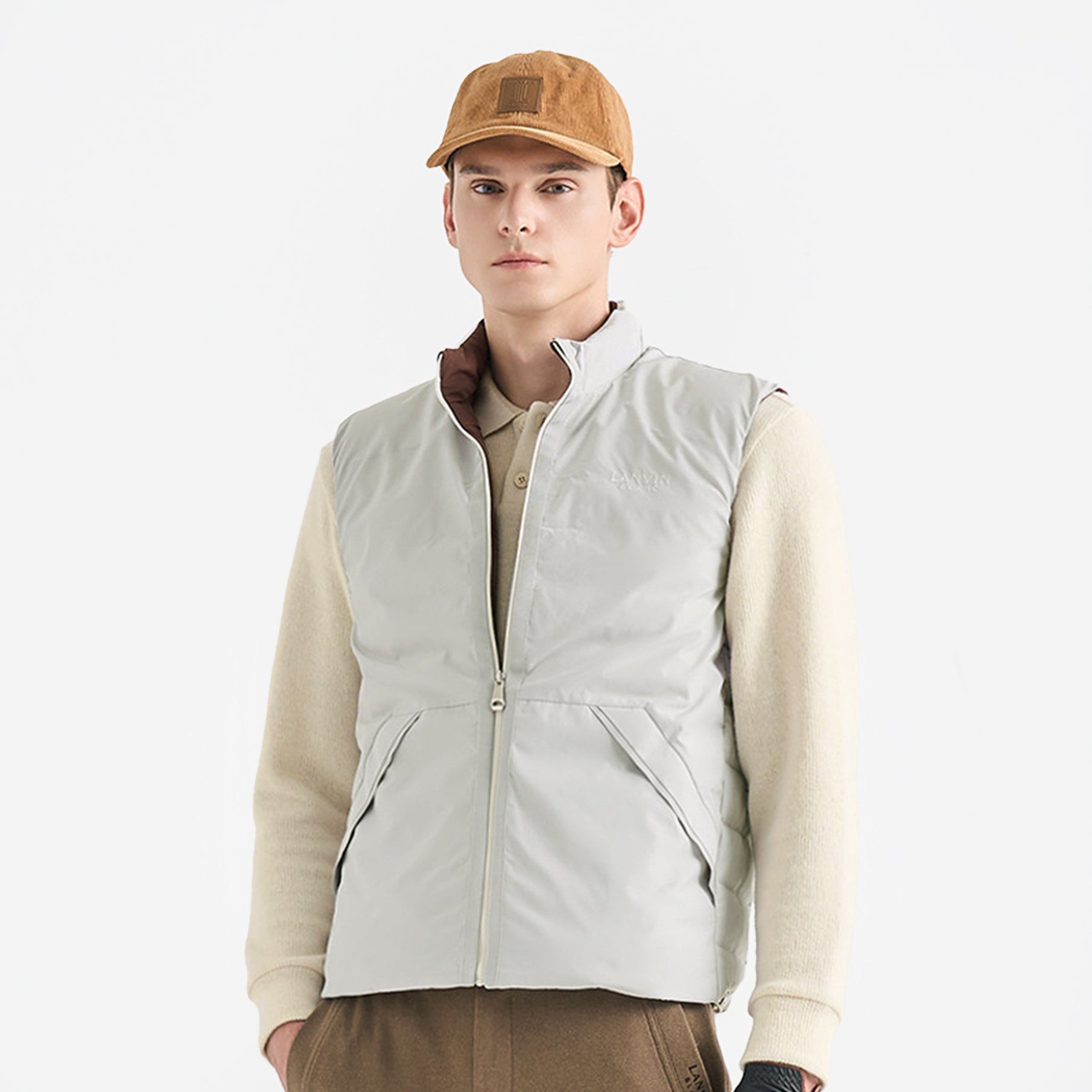 Lanvin Blanc Men's Vest - White - Erthe Golf