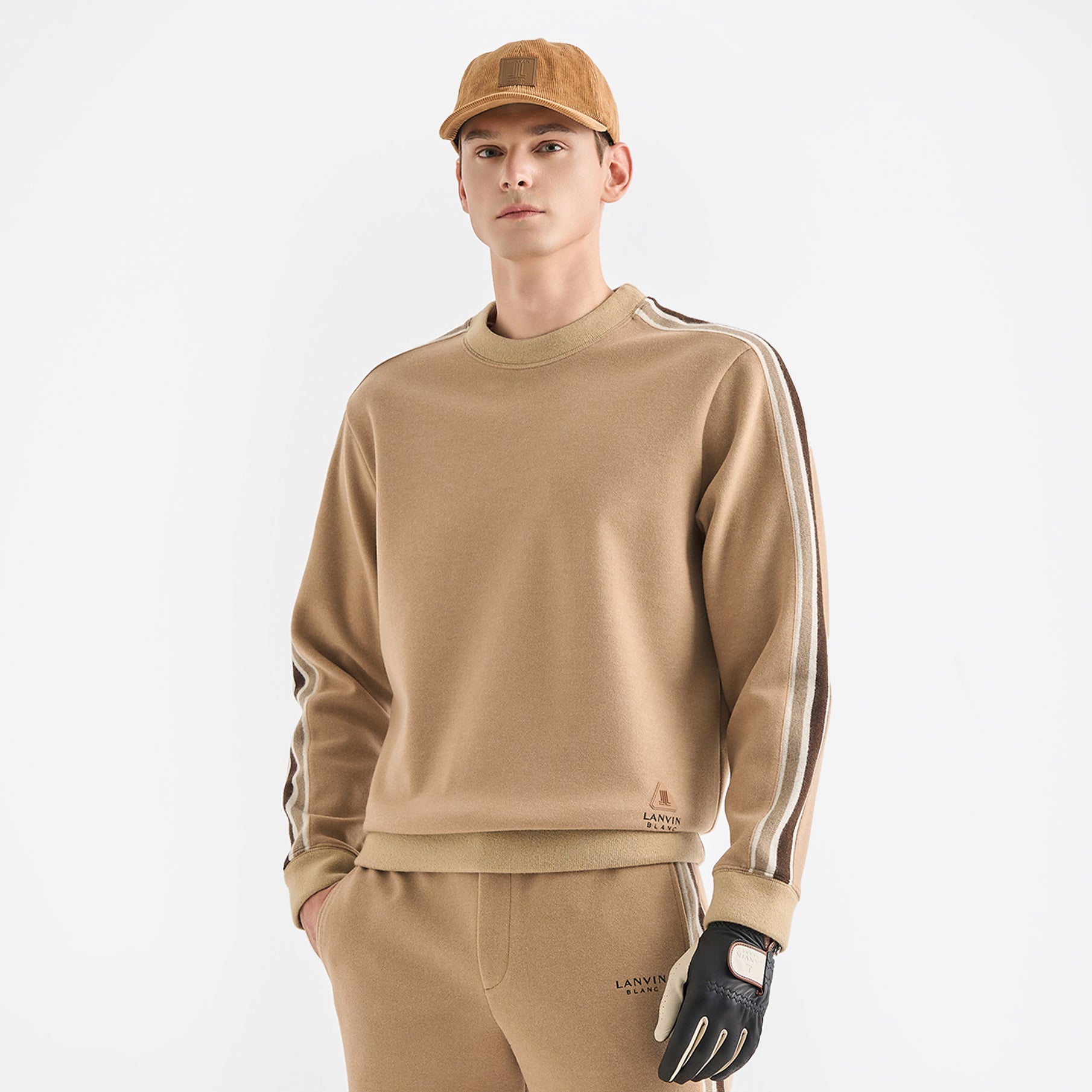 Lanvin Blanc Men's Sweater - Camel - Erthe Golf