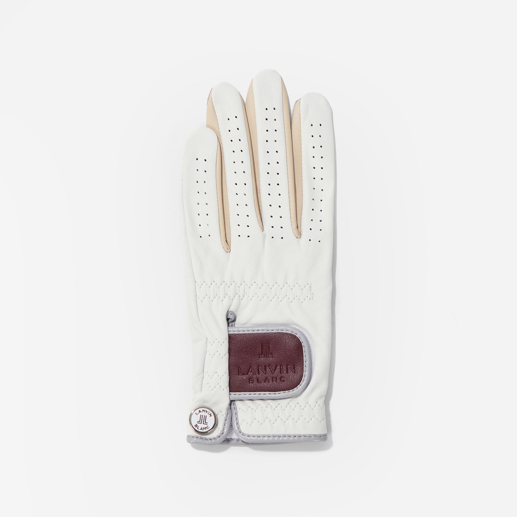 Lanvin Blanc Lambskin Left - Hand Glove - Off White - Erthe Golf