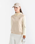 Lanvin Blanc Women's Zip Hoodie - Light Beige - Erthe Golf