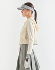 Lanvin Blanc Women's Hoodie Vest - Ivory - Erthe Golf