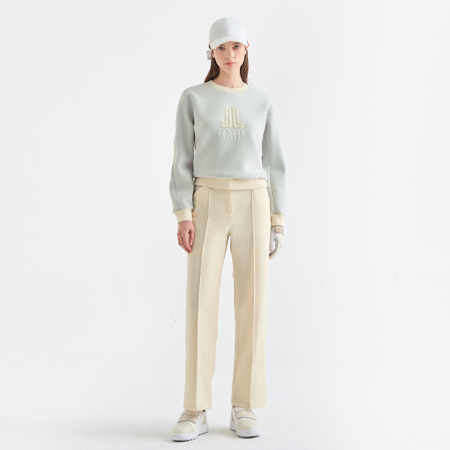 Lanvin Blanc Women's Pants - Beige - Erthe Golf