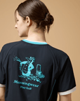 Munsingwear Women's Short - Sleeve Top - Black - Erthe Golf