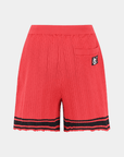 Women's Color - Block Shorts - Red - Erthe Golf