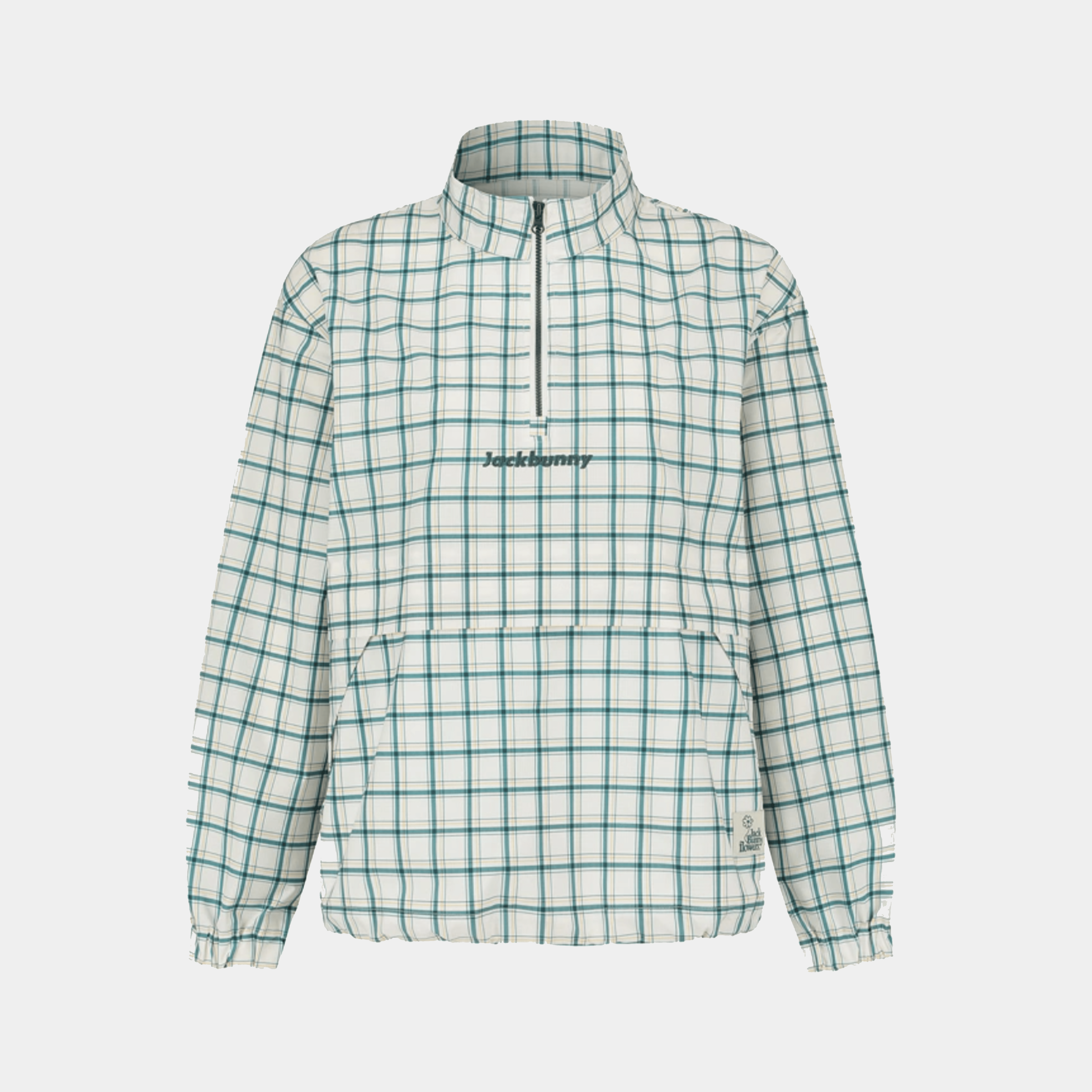 Pearly Gates Women's Jack Bunny Check Quarter-Zip - White | Erthe Golf