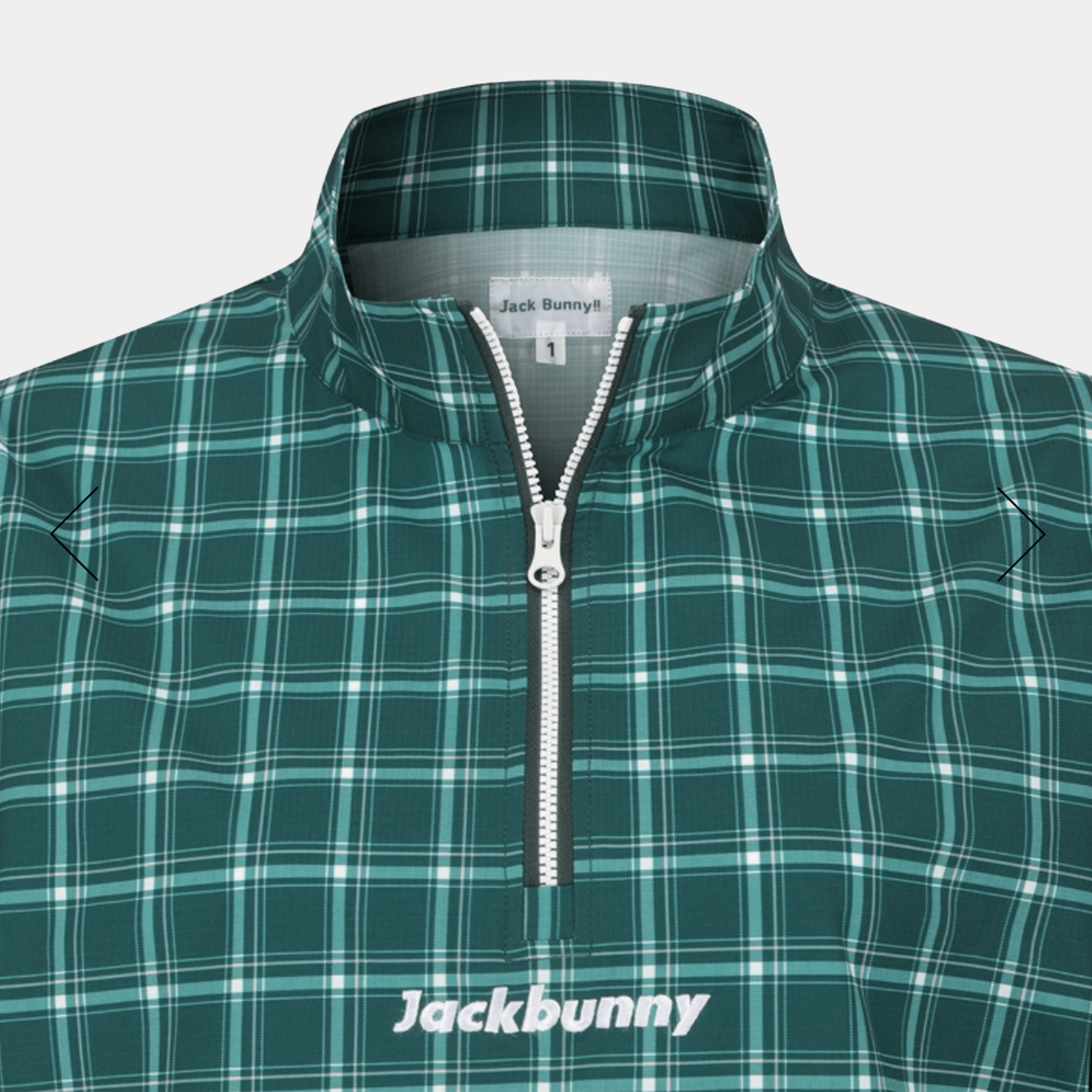 Pearly Gates Women's Jack Bunny Check Pullover - Green | Erthe Golf