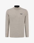 Men's Logo High-Neck Shirt- Khaki