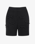 Women's Ribbon Shorts-Black
