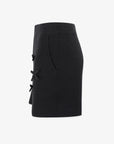 Women's Ribbon Shorts-Black