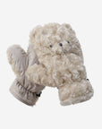 Women's Teddy Bear Gloves - Beige