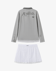 Keypote Women Polo Skirt Set - Grey/White - Erthe Golf
