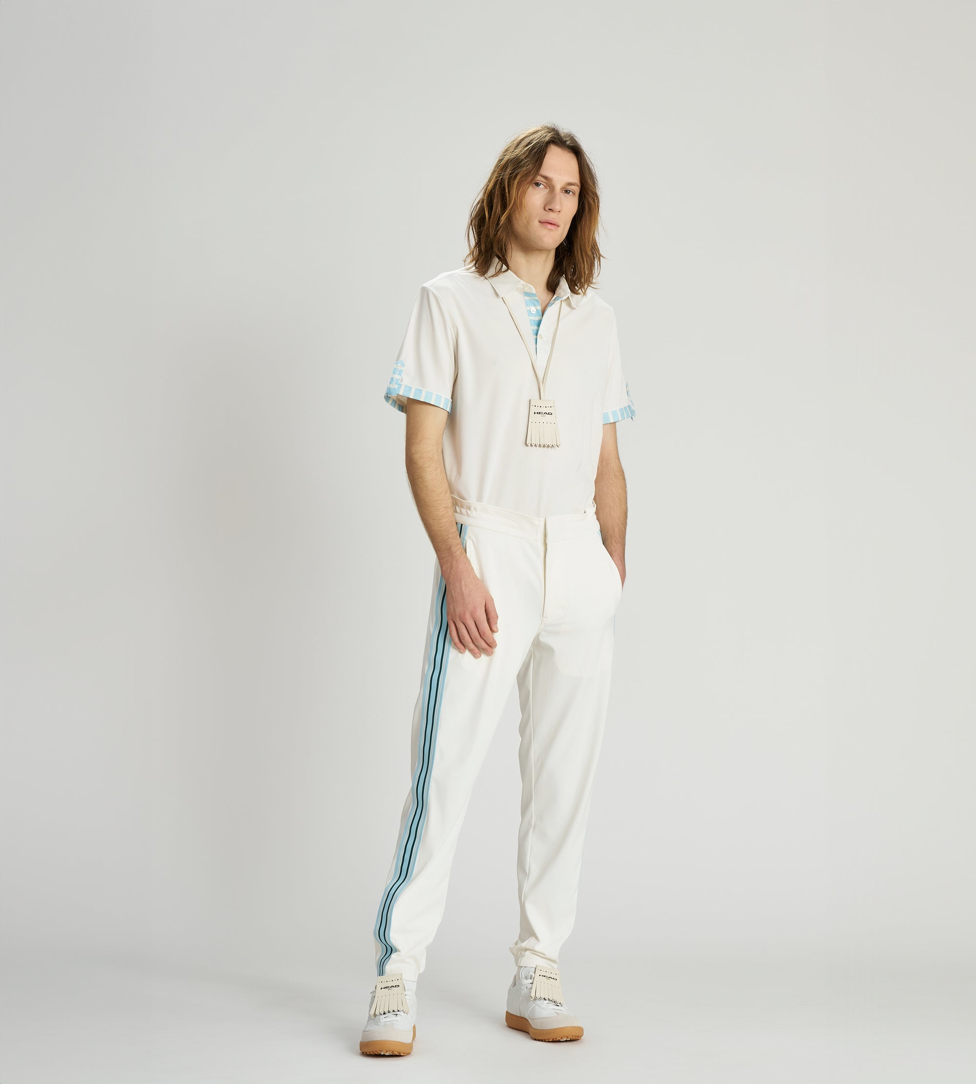 Head Golf Men's Roll Sleeve Polo - White - Erthe Golf